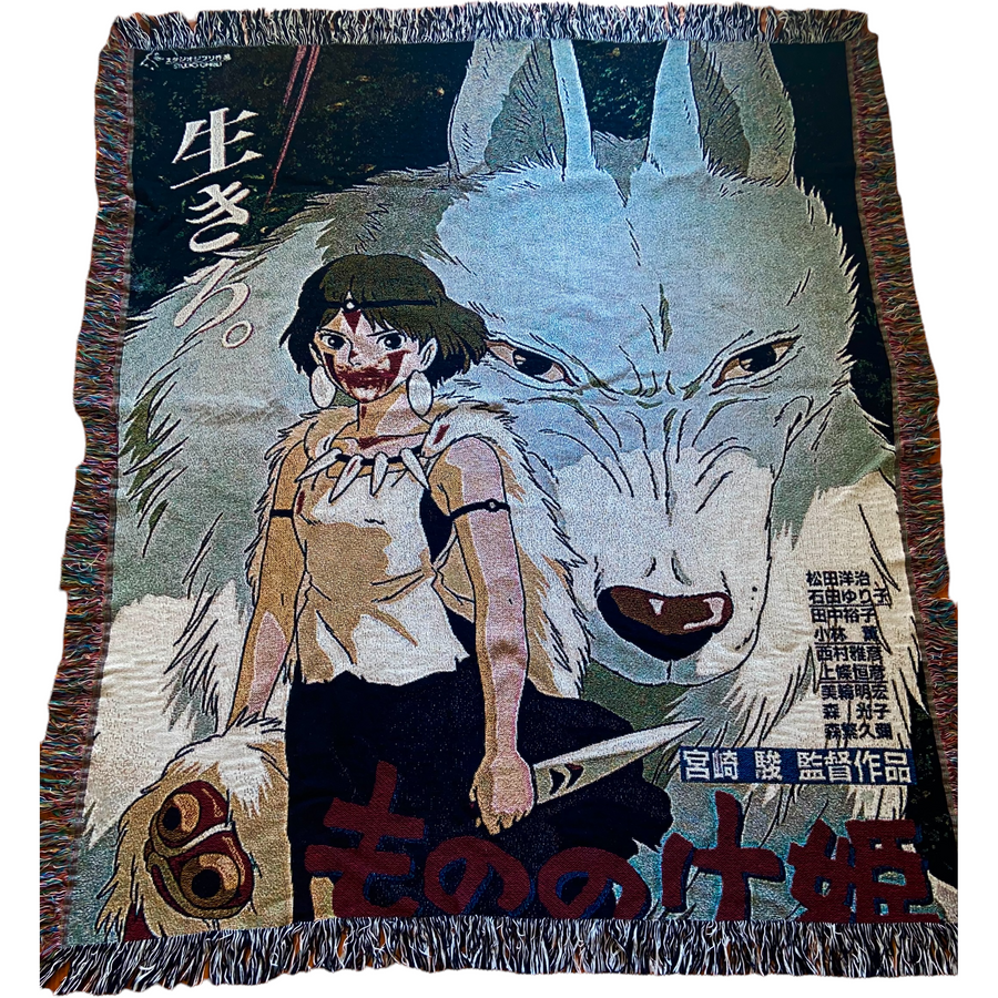 PRINCESS MONONOKE HAND MADE BLANKET