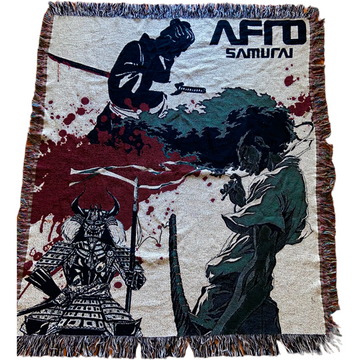 AFRO SAMURAI HAND MADE BLANKET