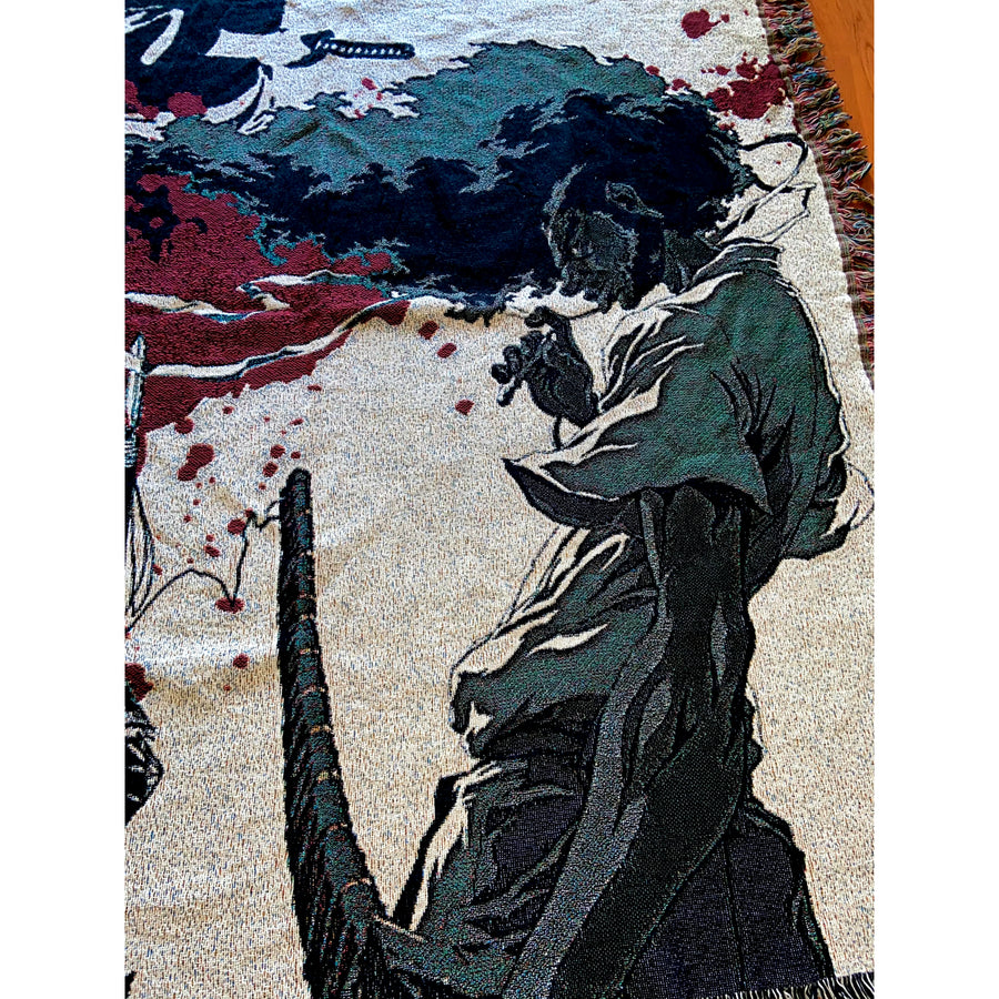 AFRO SAMURAI HAND MADE BLANKET