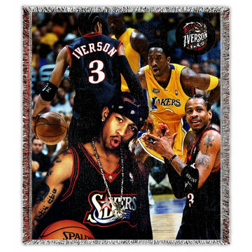 IVERSON VS KOBE HAND MADE BLANKET