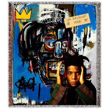 50 X 60 BASQUIAT’S UNTITLED HAND MADE BLANKET